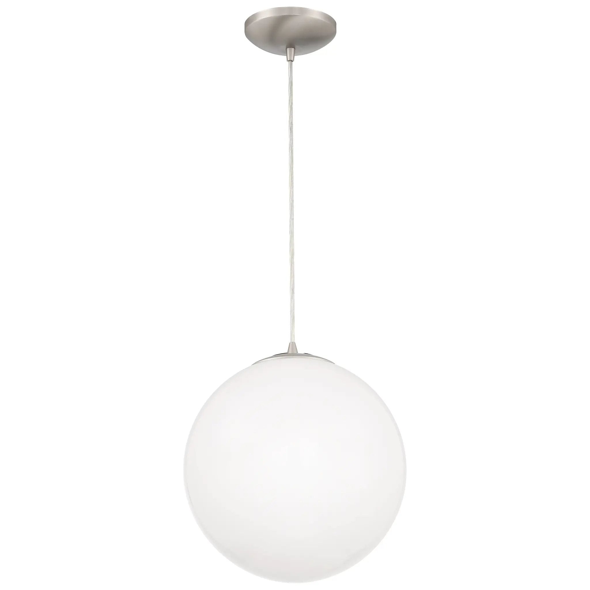 brushed steel pendant