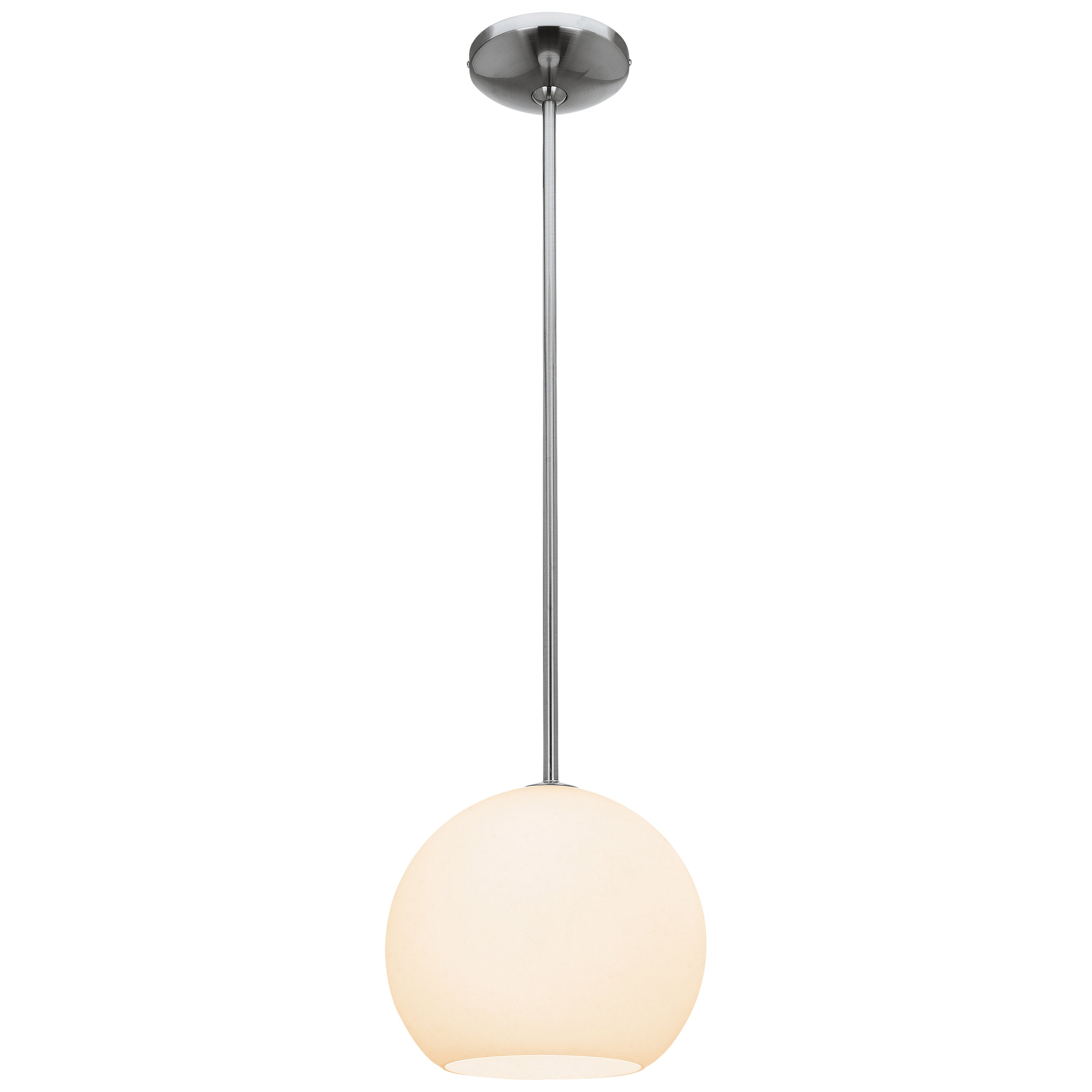 brushed steel led pendant