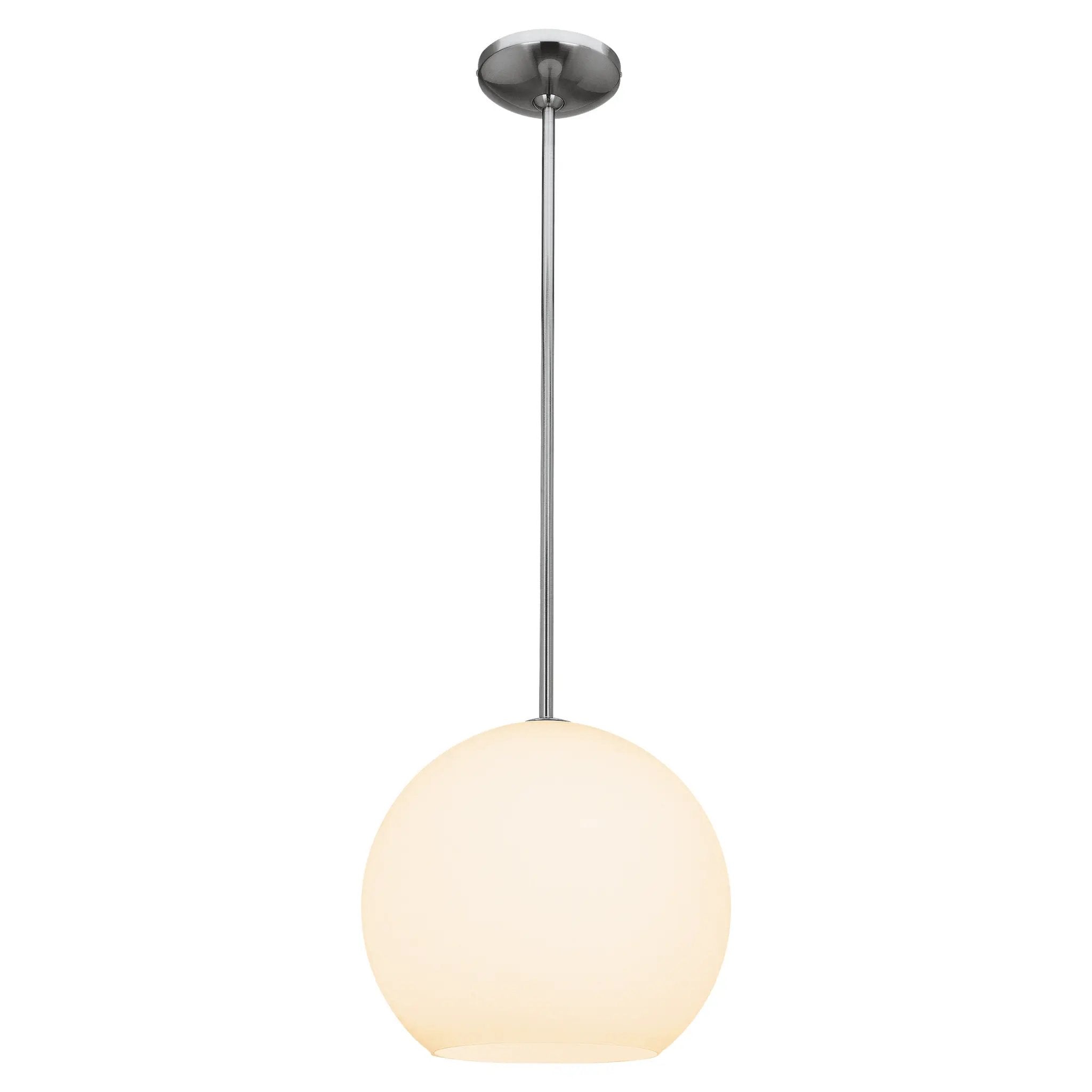 brushed steel pendant