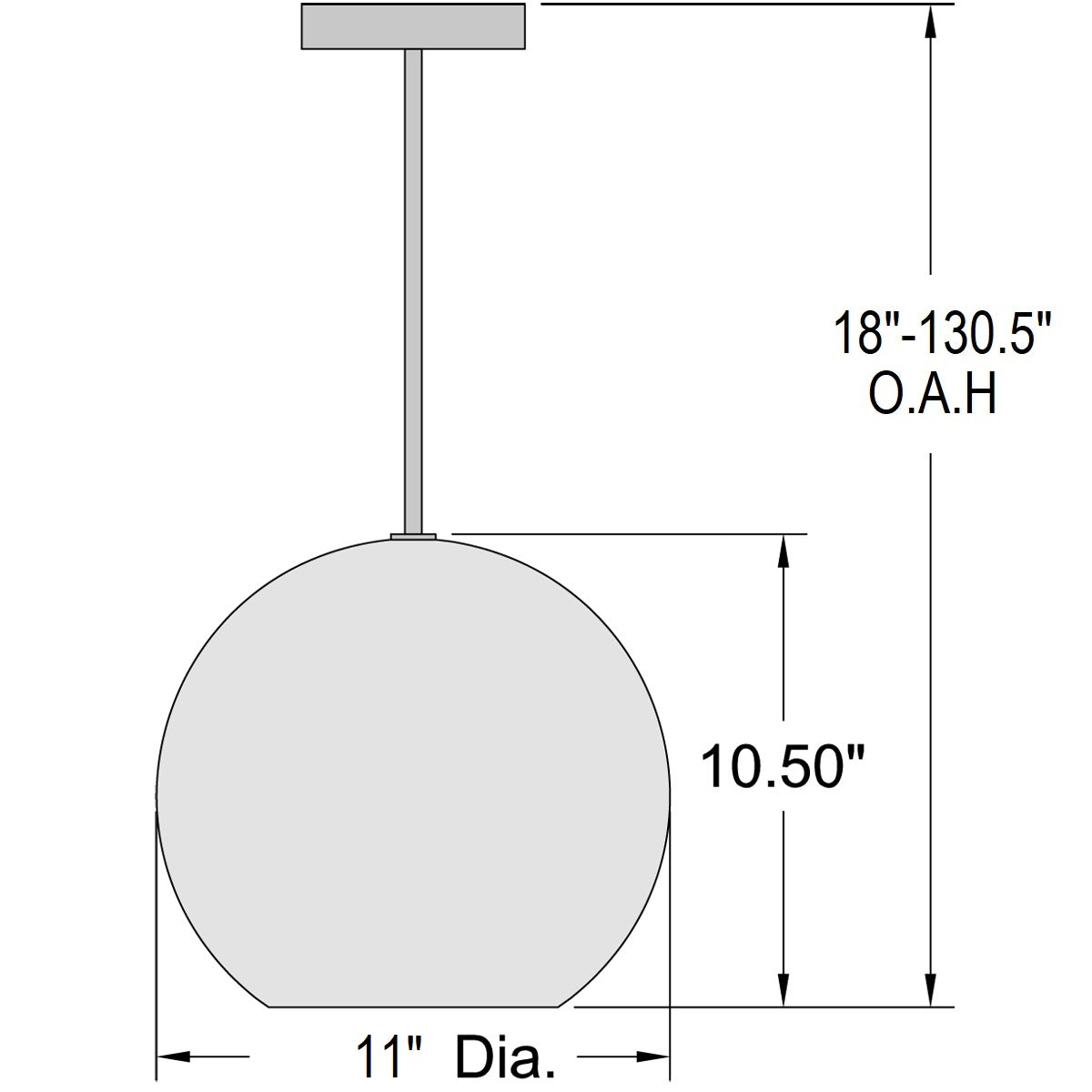 brushed steel pendant