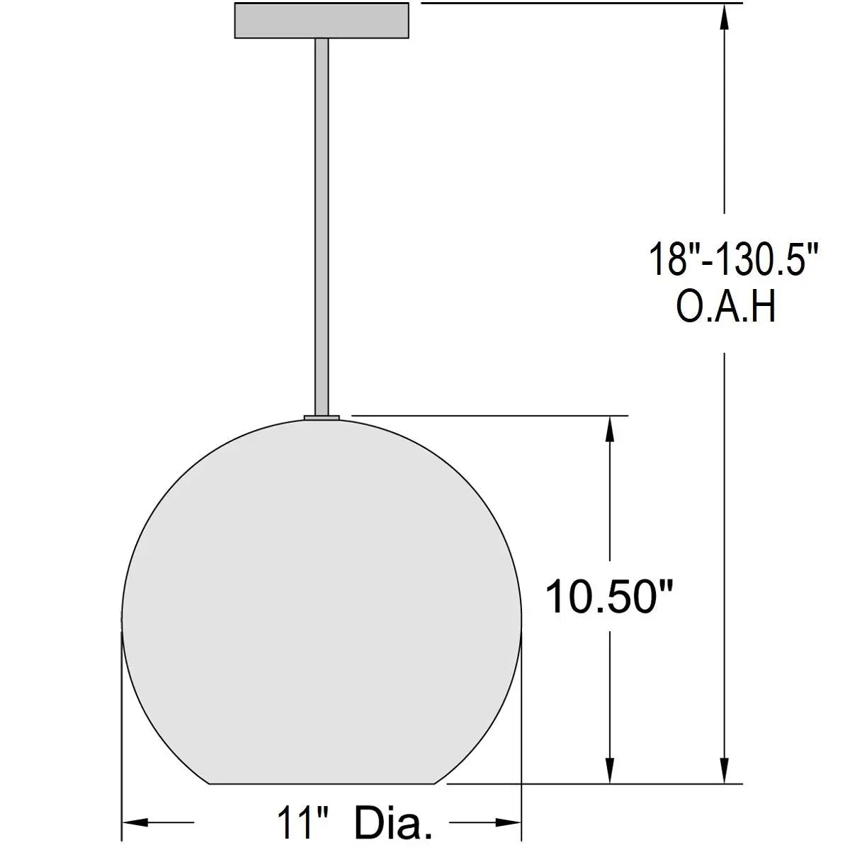 brushed steel pendant