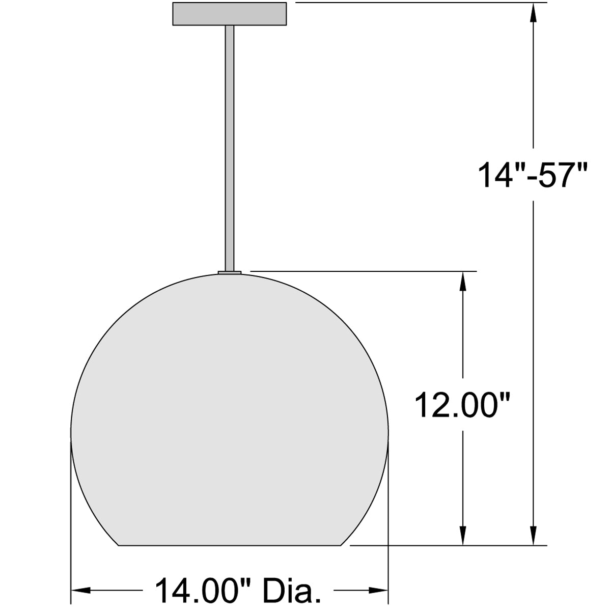 brushed steel led pendant