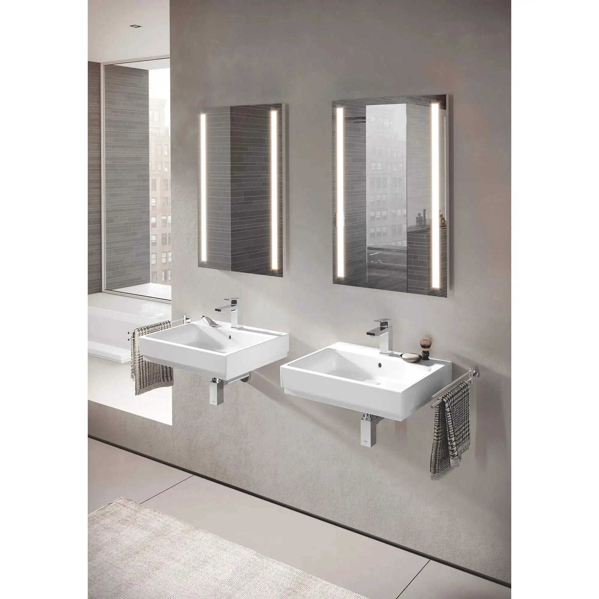 chrome towel bar