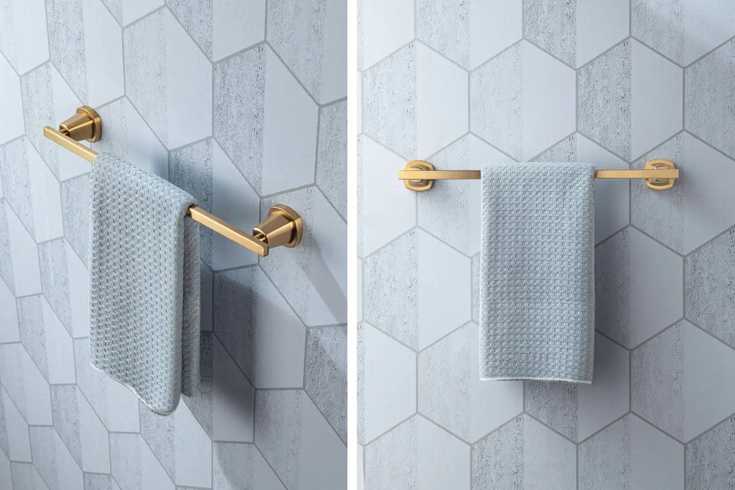 brushed bronze pvd towel bar