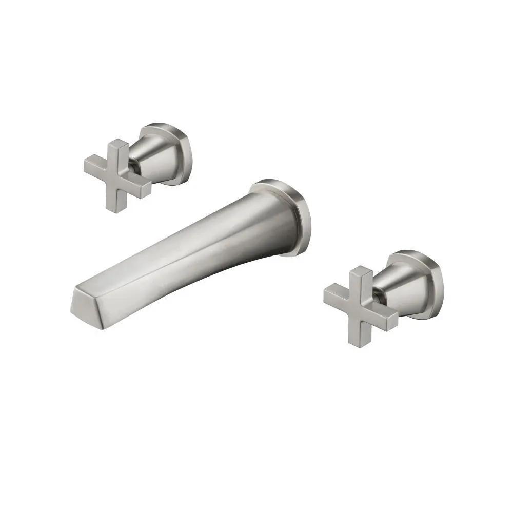 Flusso Serie 240 Two Handle Wall Mounted Tub Filler by Flusso