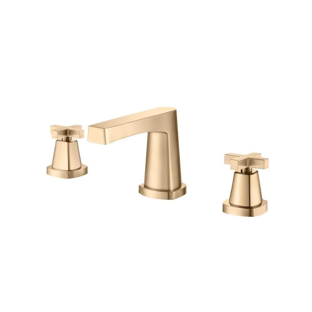 Flusso Serie 240 Three Hole 8" Widespread Two Handle Bathroom Faucet by Flusso