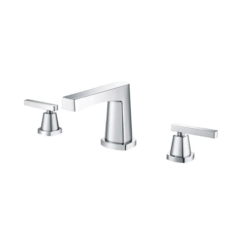 chrome bathroom faucet