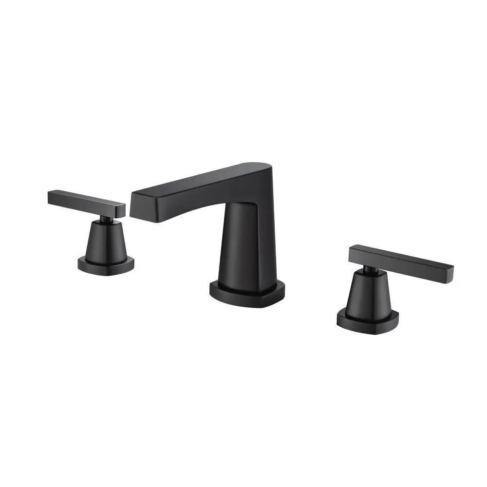 Flusso Serie 240 Three Hole 8" Widespread Two Handle Bathroom Faucet by Flusso