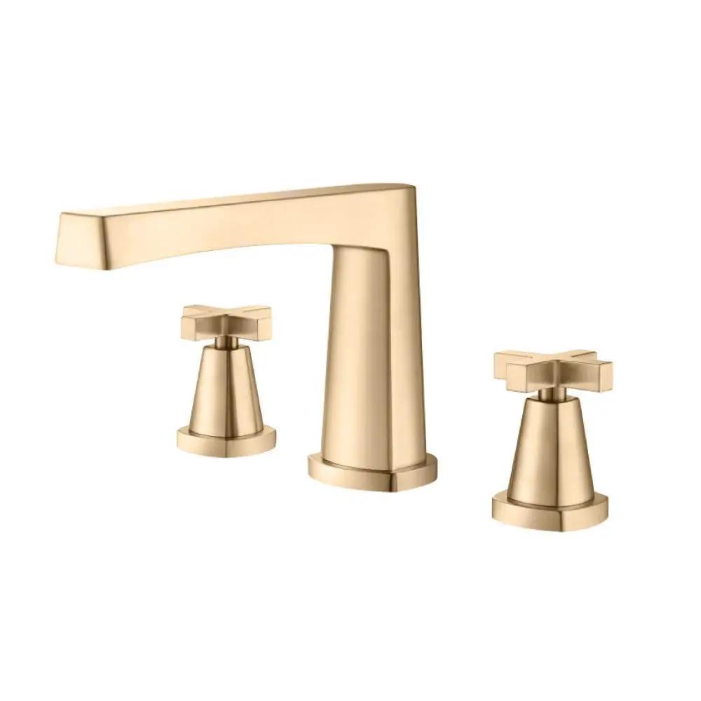 Flusso Serie 240 3 Hole Deck Mount Roman Tub Faucet by Flusso