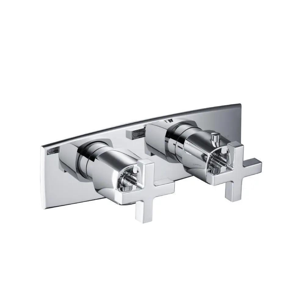 chrome shower valve