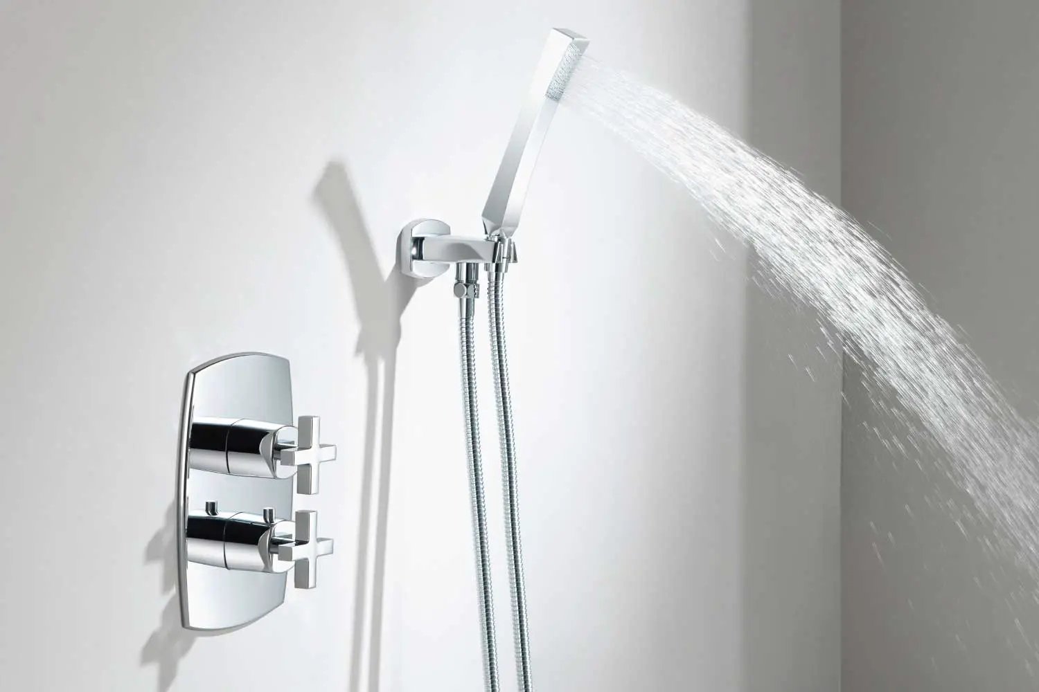 chrome hand shower