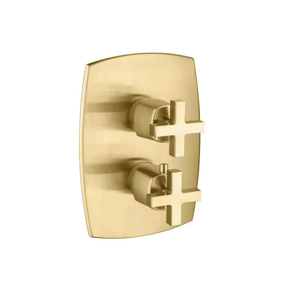 Flusso Serie 240 3/4 " Thermostatic Valve and Trim - with 2-Way Diverter - 2 Output by Flusso