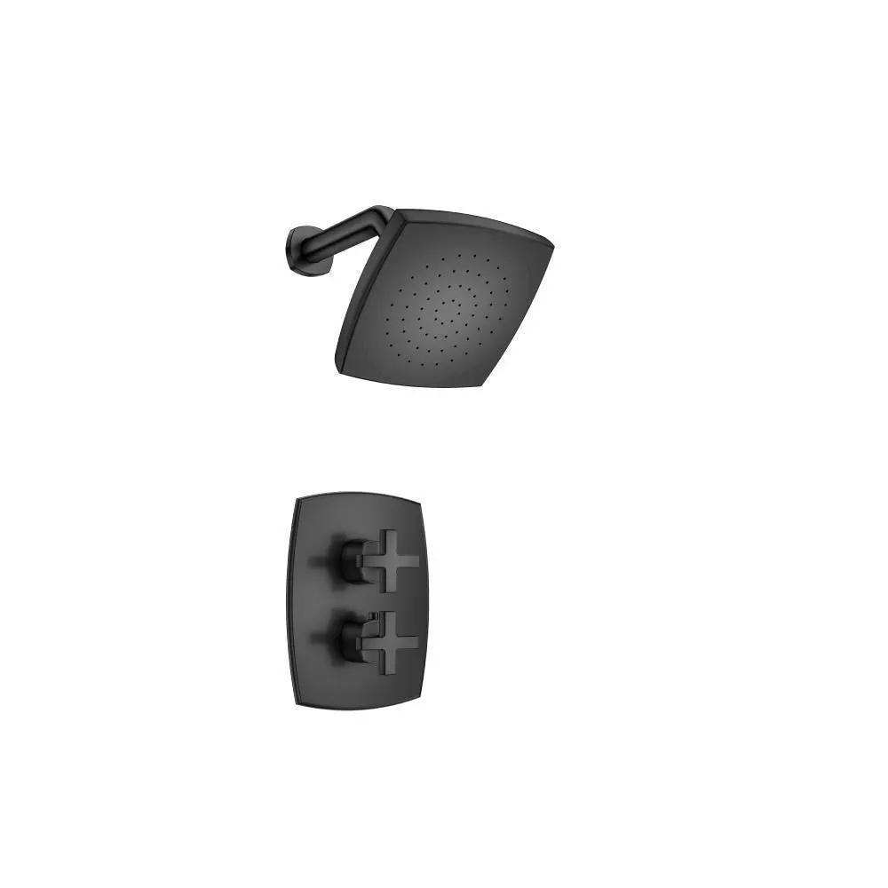 Flusso Serie 240 Single Output Shower Set with Shower Head and Arm by Flusso
