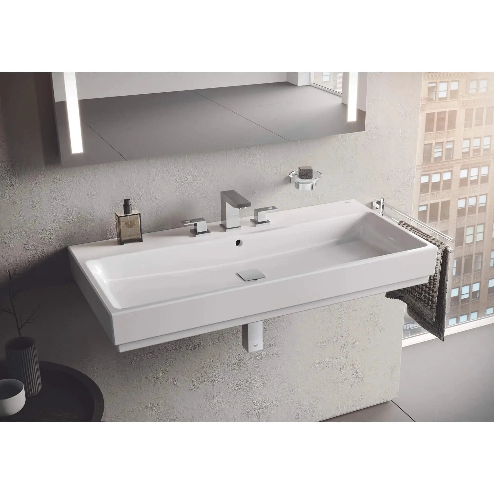 chrome towel bar