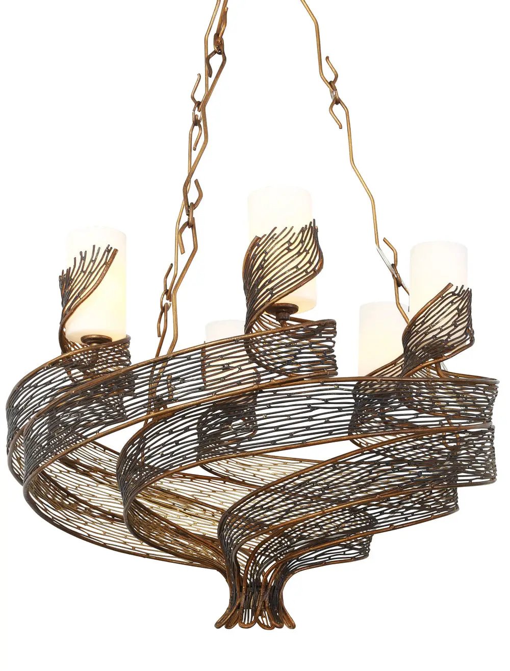 hammered ore chandelier