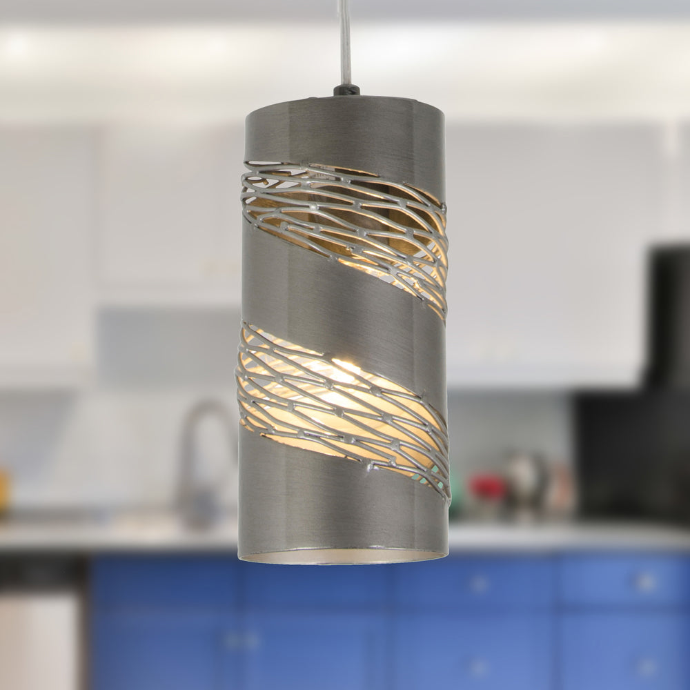 steel pendant light