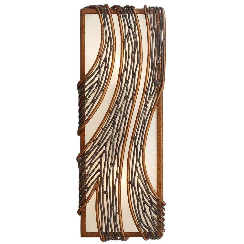 hammered ore wall mount light