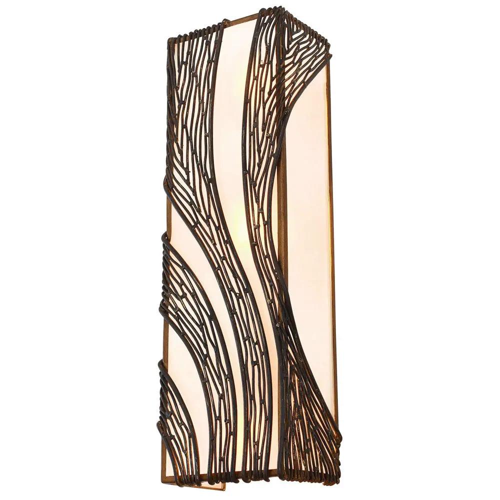 hammered ore wall mount light