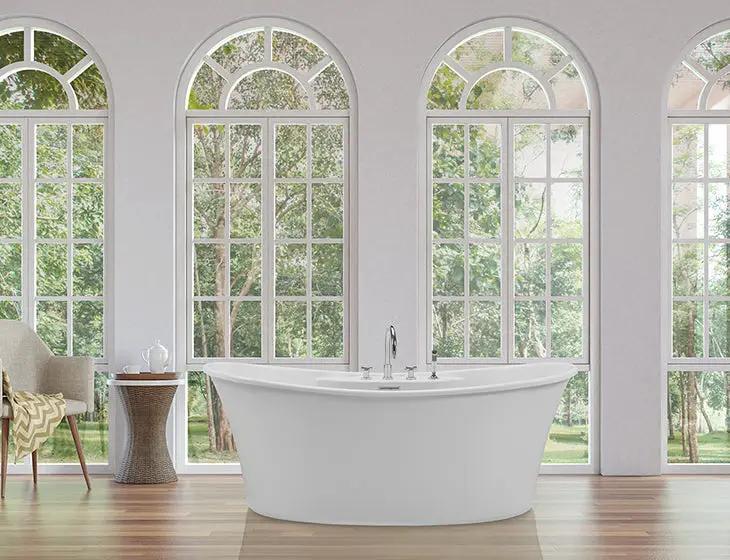 white bathtub