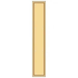 Deltana 3 1/2" x 20" Framed Push Plate by Deltana
