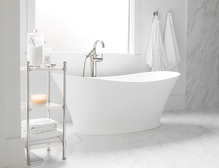 white bathtub