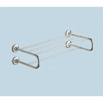 polished chrome towel bar