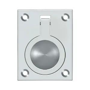 polished chrome ring pull