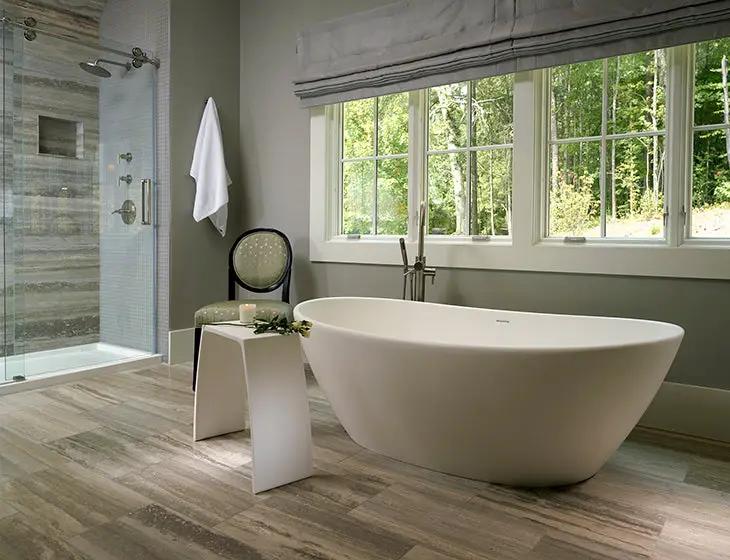 white bathtub