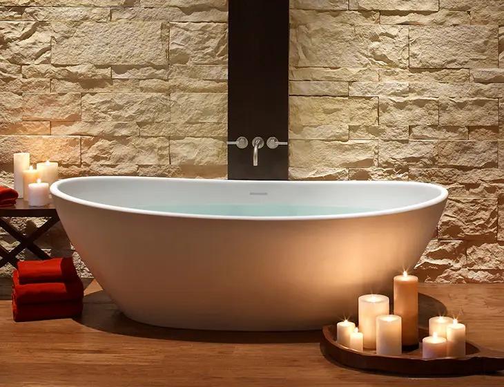 white bathtub
