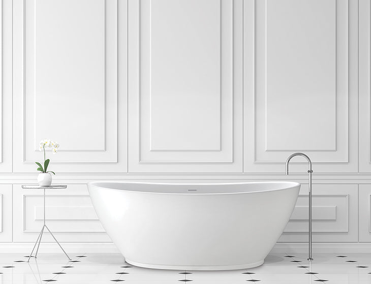 white bathtub