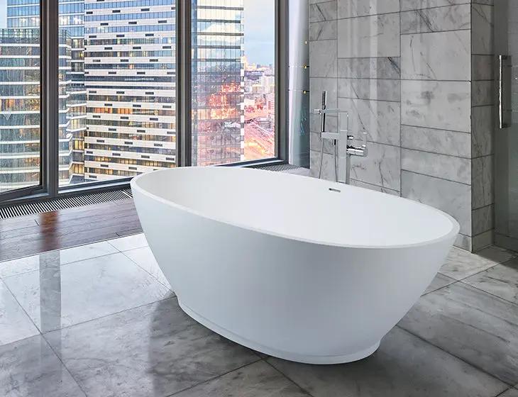 white bathtub
