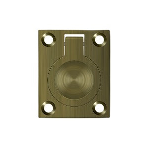 Deltana 1-3/4" x 1-3/8" Flush Ring Pull by Deltana