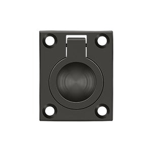 Deltana 1-3/4" x 1-3/8" Flush Ring Pull by Deltana