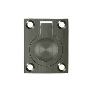Deltana 1-3/4" x 1-3/8" Flush Ring Pull by Deltana
