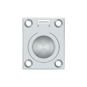polished chrome ring pull