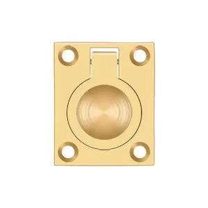 Deltana 1-3/4" x 1-3/8" Flush Ring Pull by Deltana