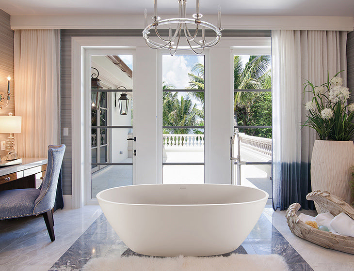 white bathtub