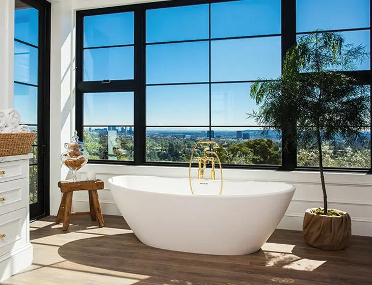 white bathtub
