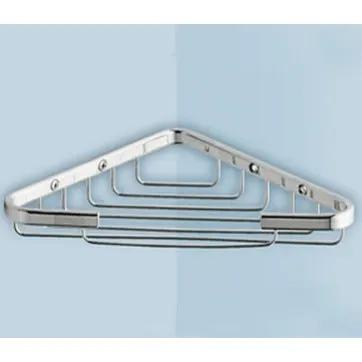 polished chrome shower basket