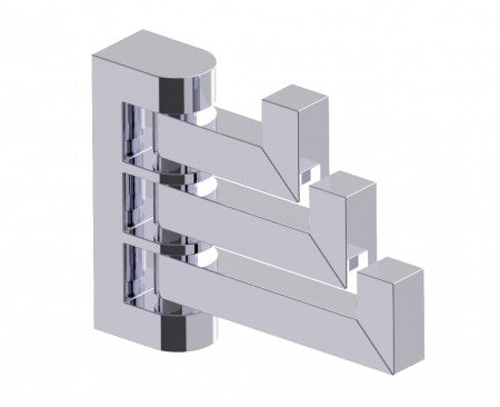 polished chrome robe hook