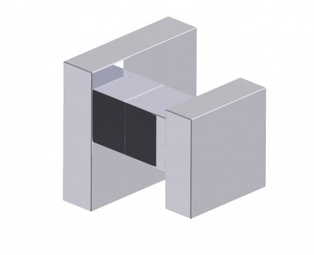 polished chrome robe hook