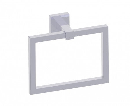 polished chrome towel ring