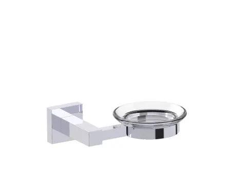 polished chrome soap dish