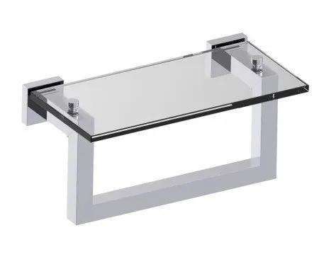 polished chrome towel bar