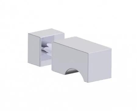 polished chrome door handle