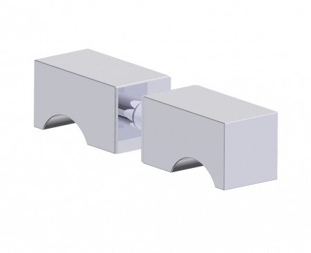 polished chrome door handle