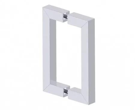 polished chrome door handle
