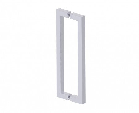 polished chrome door handle
