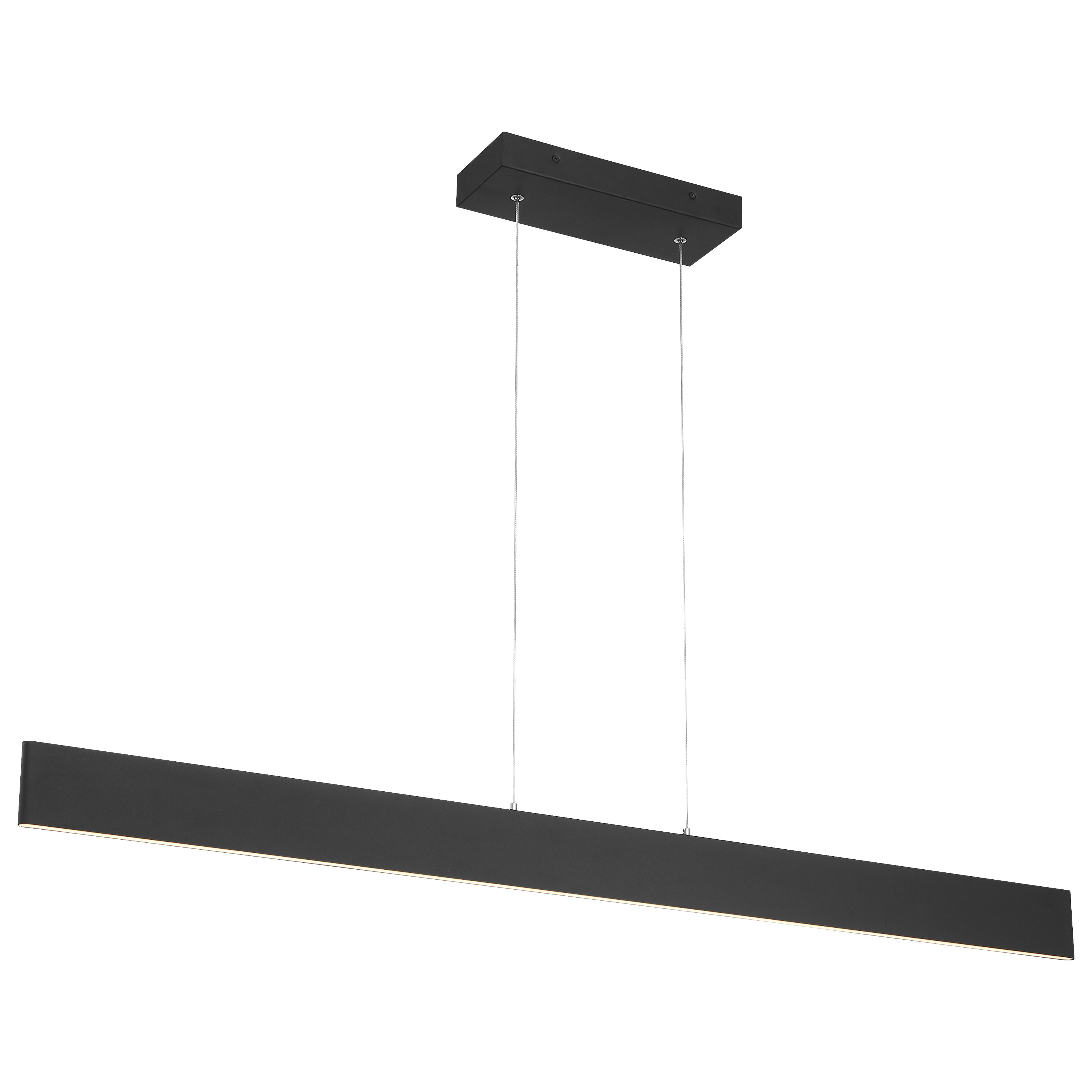 matte black led linear pendant