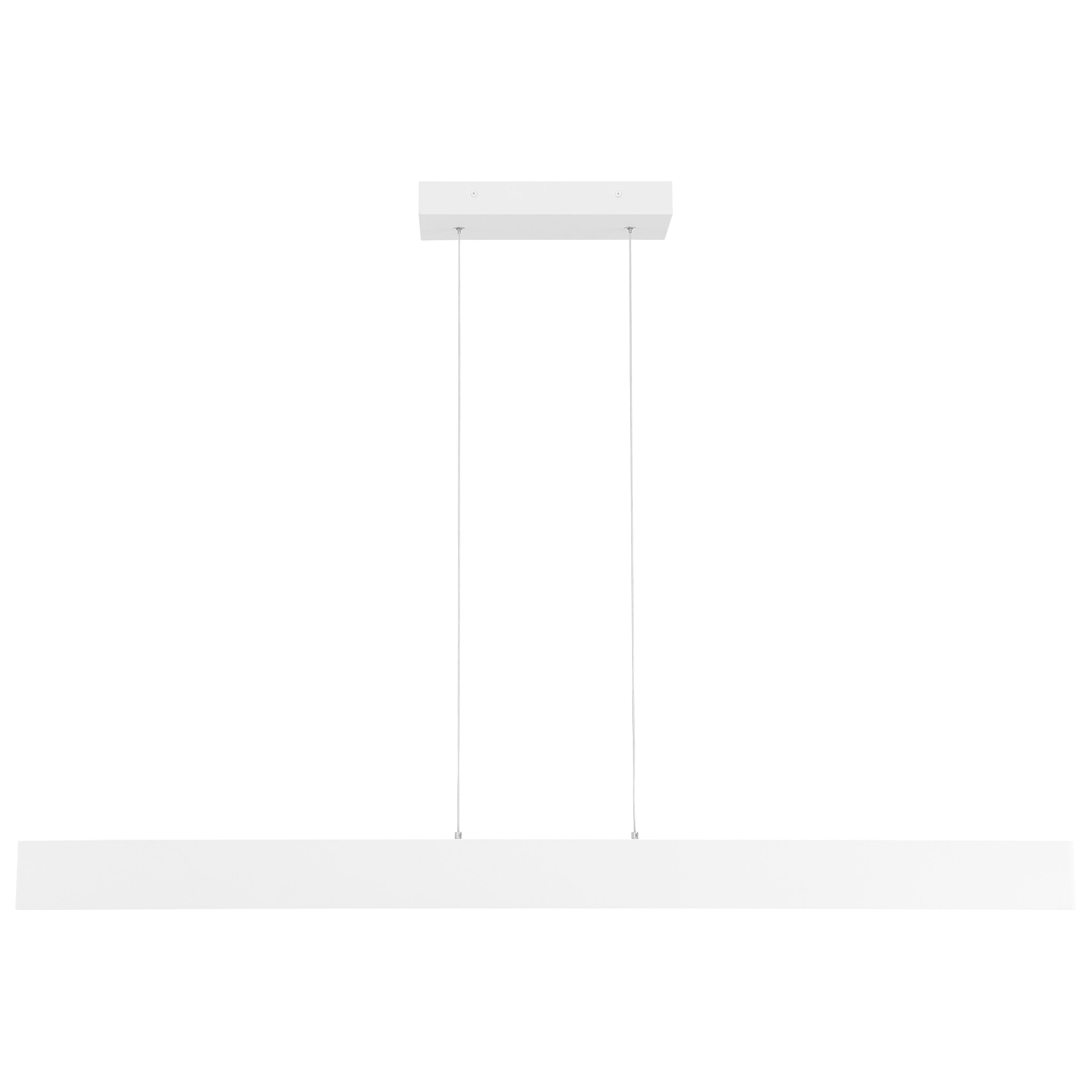 matte white led linear pendant